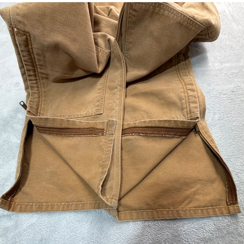 Carhartt Brown Duck Canvas Overalls - Picture 7 of 16